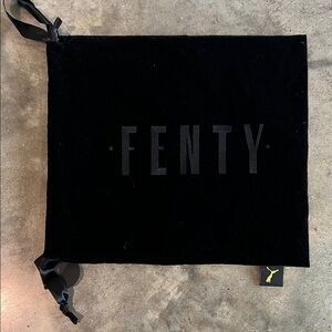Authentic FENTY x Puma Velvet Drawstring Garment Bag in Black